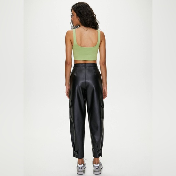Aritzia Wilfred modern cargo vegan leather pants - Picture 3 of 8